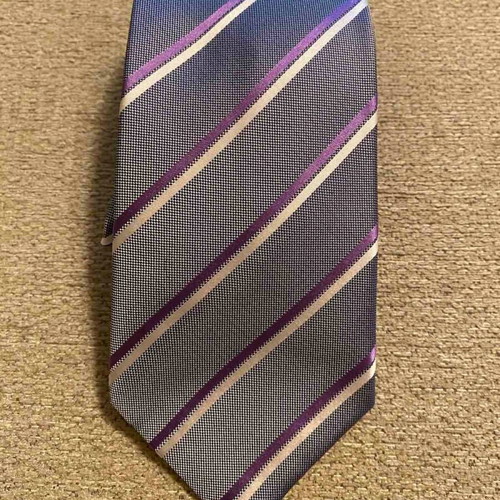 Marks & Spencer tie like new, gray and purple