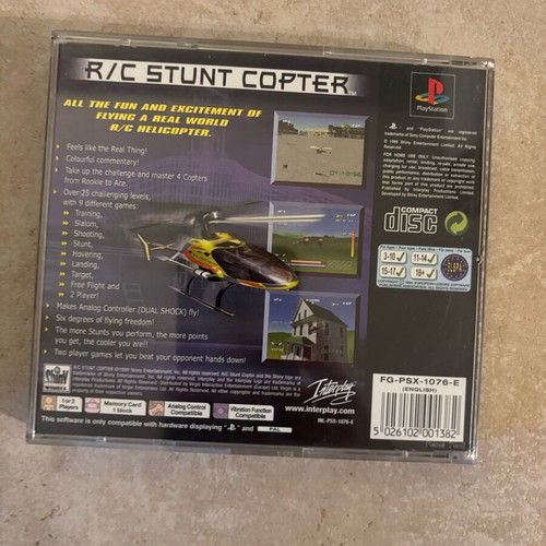 R/C Stunt Copter PlayStation 1 used English complete