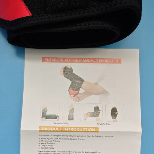 Wrist band with red light, 36 LEDs, 3 levels, new