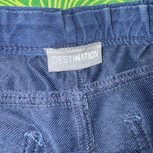 Girls' jeans pants like new, size 134 cm, blue