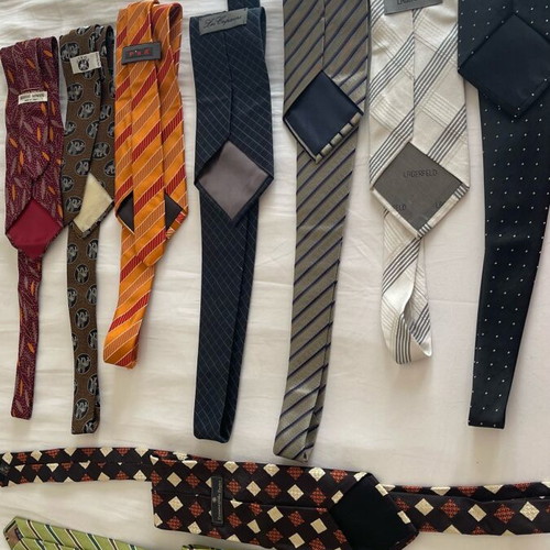 Branded men's ties like new, rich collection