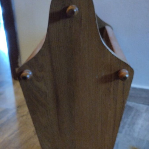 Oak Magazine Rack Small Used