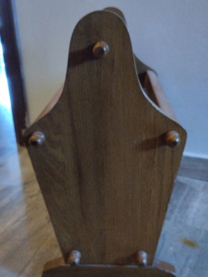 Oak Magazine Rack Small Used
