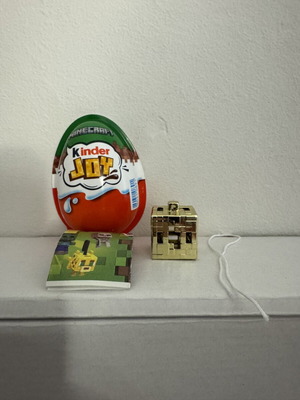 Kinder Joy Minecraft Gold Block καινούργιο