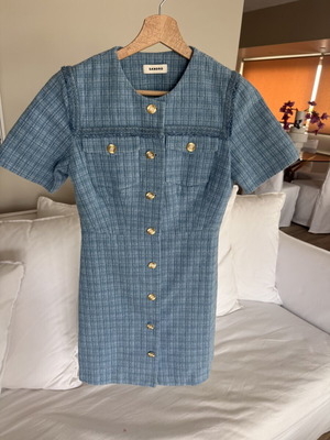 Sandro dress as new, blue, size S