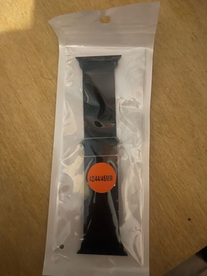 Black sport band strap for Apple Watch fabric elastic new 42/44/45 mm