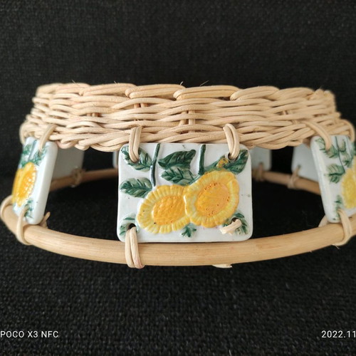 Useful items new, set of 3 with fruit bowl, spoons and basket