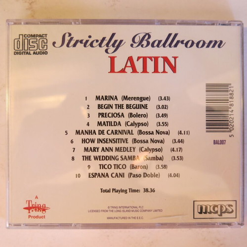 Strictly Ballroom 7 CD collection used by Francisco Montaro Ensemble