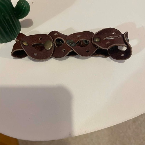 Leather bracelet used, brown