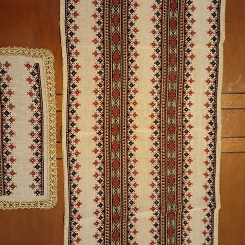 Set of handmade embroidery like new