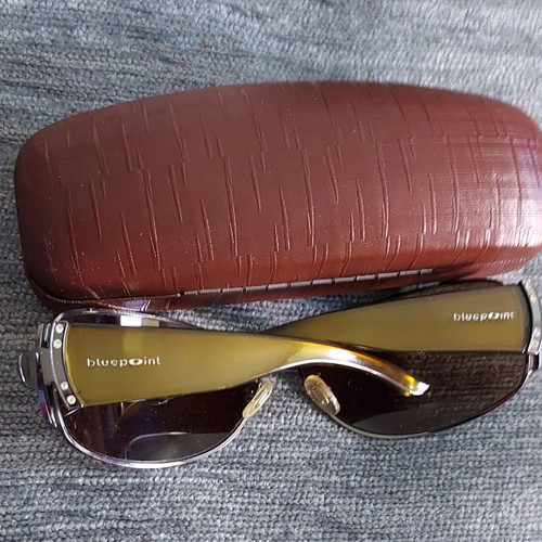 Bluepoint women's panoramic sunglasses 5085-02 like new, brown