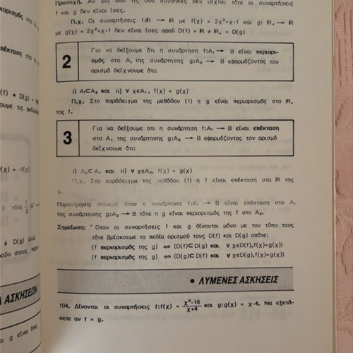 Functions by Giorgos Baralou new, methodology and solved exercises