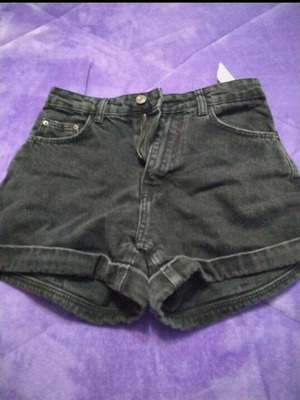 Bershka denim shorts like new, black, size S