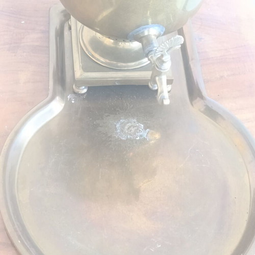 Russian Samovar 1928 used, brass collectible set from Tula