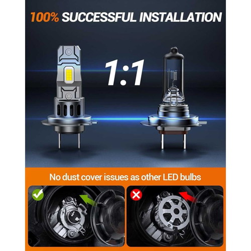 Sealight S2S H7 70W 6500K LED car bulbs new