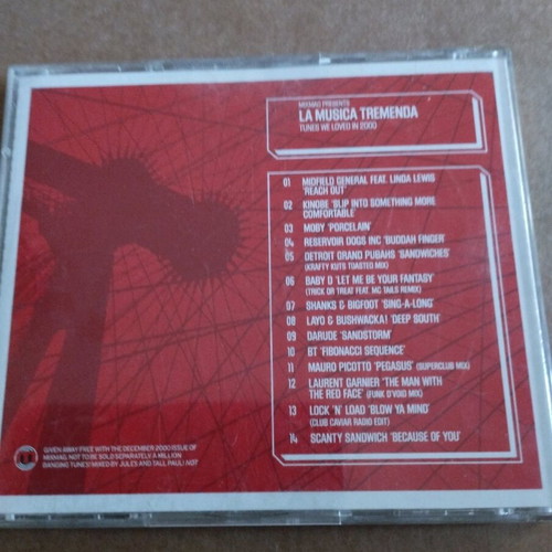 Mixmag Presents La Musica Tremenda CD album used, electronic