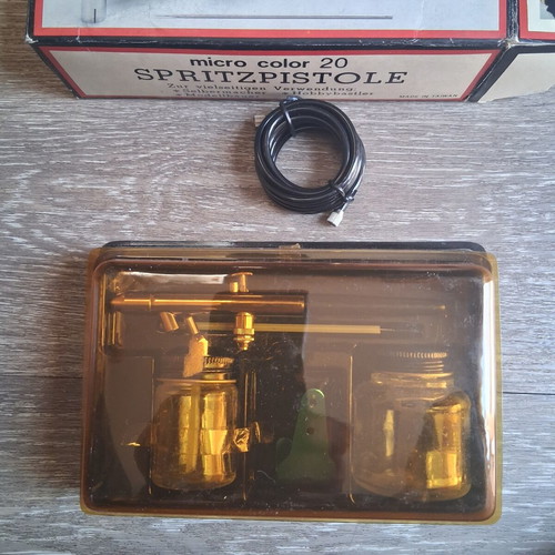Spritzpistole airbrush kit unused, made in Taiwan