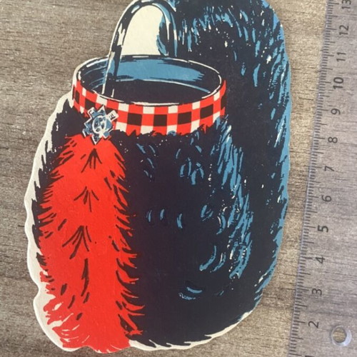 Vintage Red Hackle Whisky Coaster used from 1970s