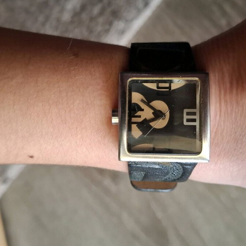 D&G women's watch used with black leather strap