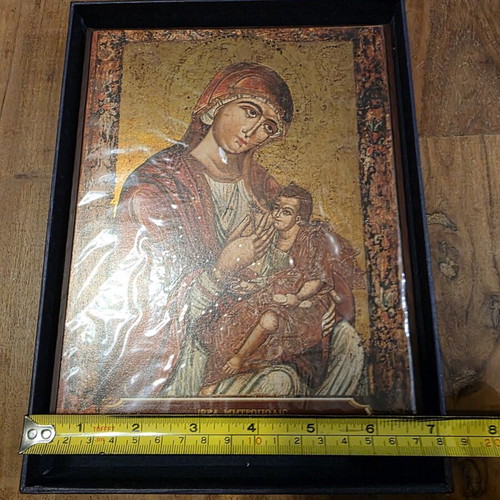 Panagia Galaktotrofousa Icon new, 23x16 cm, Alexandroupolis Museum