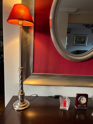 Vintage red mirror