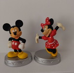 Φιγούρα Deagostini Disney Minnie και Mickey Mouse σαν καινούργια με βάση