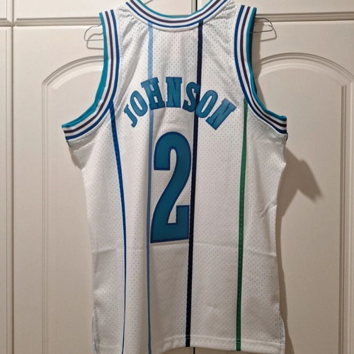 Mitchell & Ness Swingman Hardwood Classics NBA Jersey Larry Johnson Charlotte Hornets New with Tags