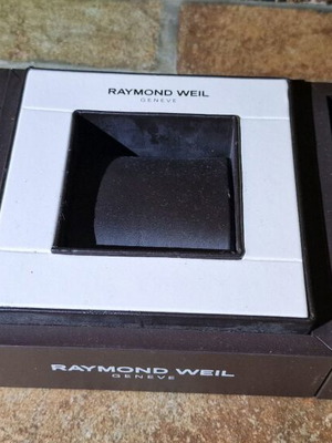 Raymond Weil folding watch box with cushion used