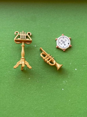 Playmobil musical instruments and music stand new from spare parts
