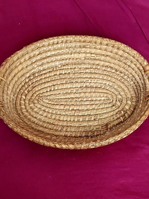 Wicker basket like new with two very sturdy handles