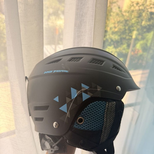 No Fear helmet, black with blue details
