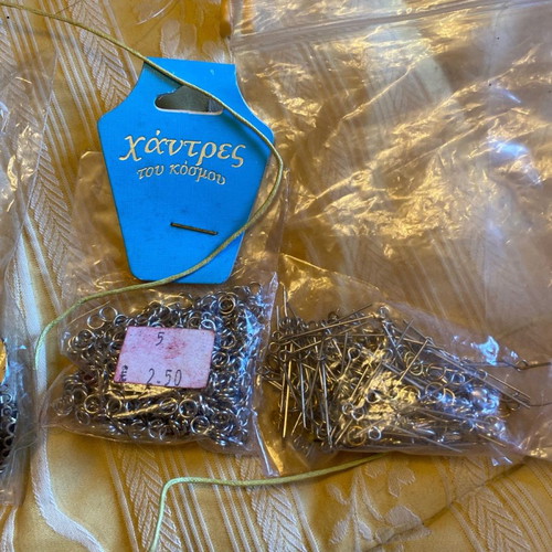 Jewelry clasps and rings used, assorted