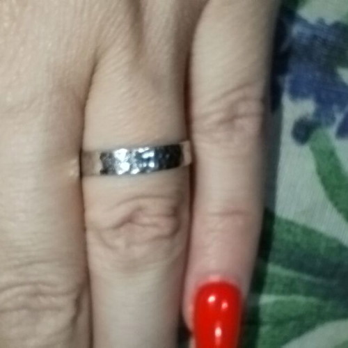 Silver 925 Handmade Hammered Ring Like New