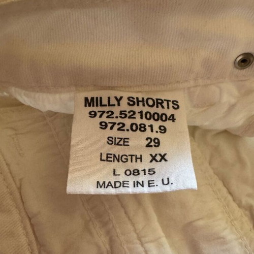 Staff women's jean shorts used, white, size S