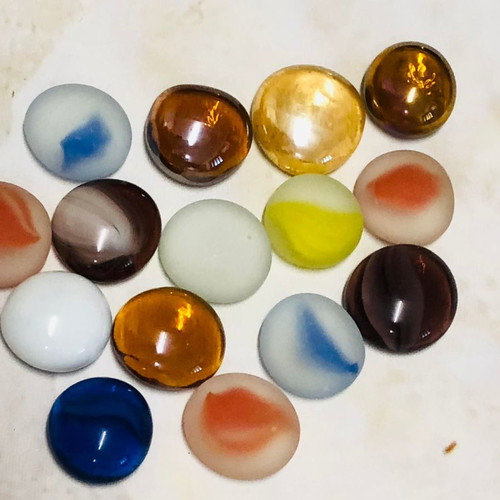 Pack of 15 multicolored cabochon cut stones new