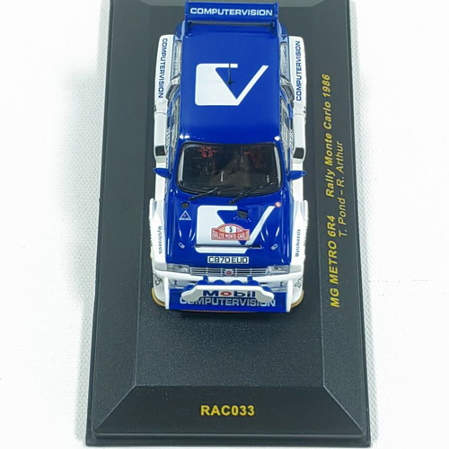 MG Metro 6R4 Monte Carlo 1986 Rally Car 1:43 Scale New