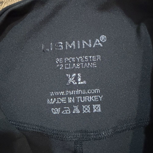 Black leggings size XL like new with mesh detail