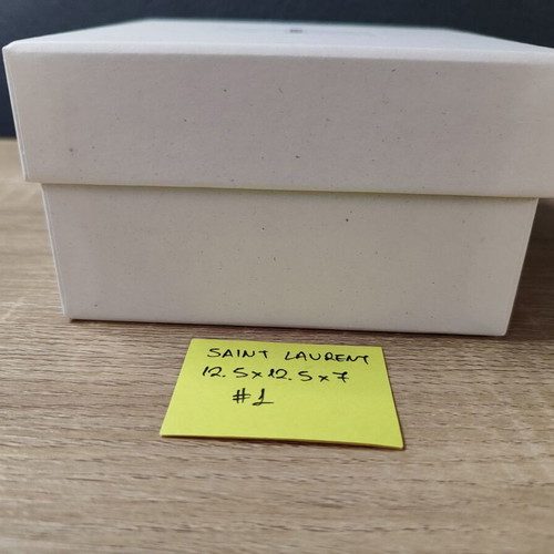 Saint Laurent empty box used 12.5 x 12.5 x 7 cm
