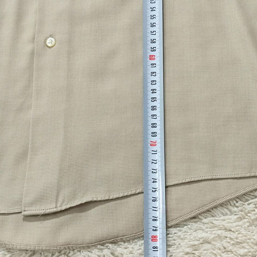 Arrow USA 1851 men's shirt like new, beige micro-check classic fit