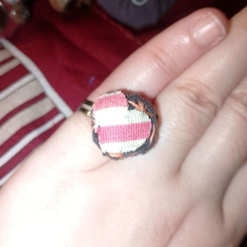 Handmade ring with heart
