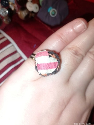 Handmade ring with heart