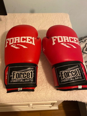 Boxing gloves and shin guards set, new