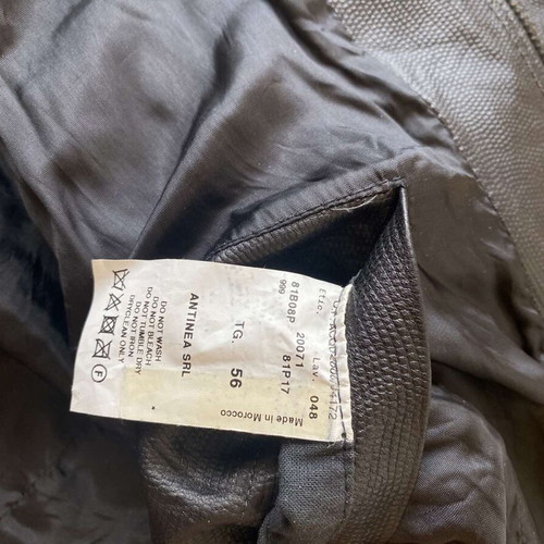 Emporio Armani leather jacket like new, size XL, black