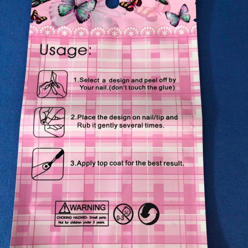 Nail sticker new, 15 x 9 cm