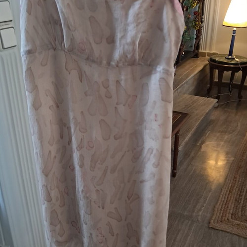 Guess dress used, pink beige shades, with straps and side zipper