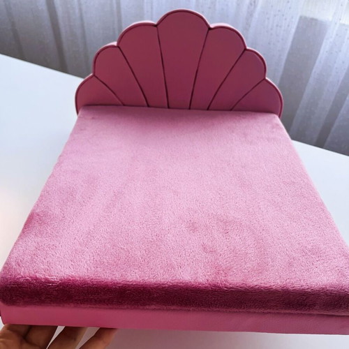 Large leather doll bed