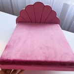 Large leather doll bed