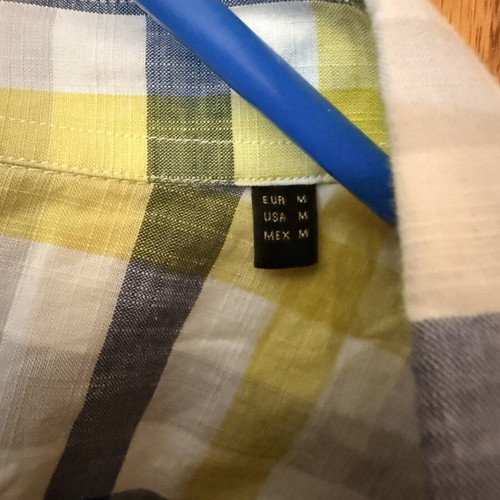 Massimo Dutti Men’s Plaid Shirt Size M Like New
