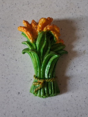 Μαγνητάκι σαν καινούργιο με μπουκέτο λουλούδια πορτοκαλί