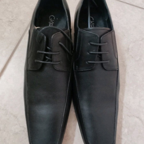 GK Uomo men's shoes new, black, size 44, moccasins